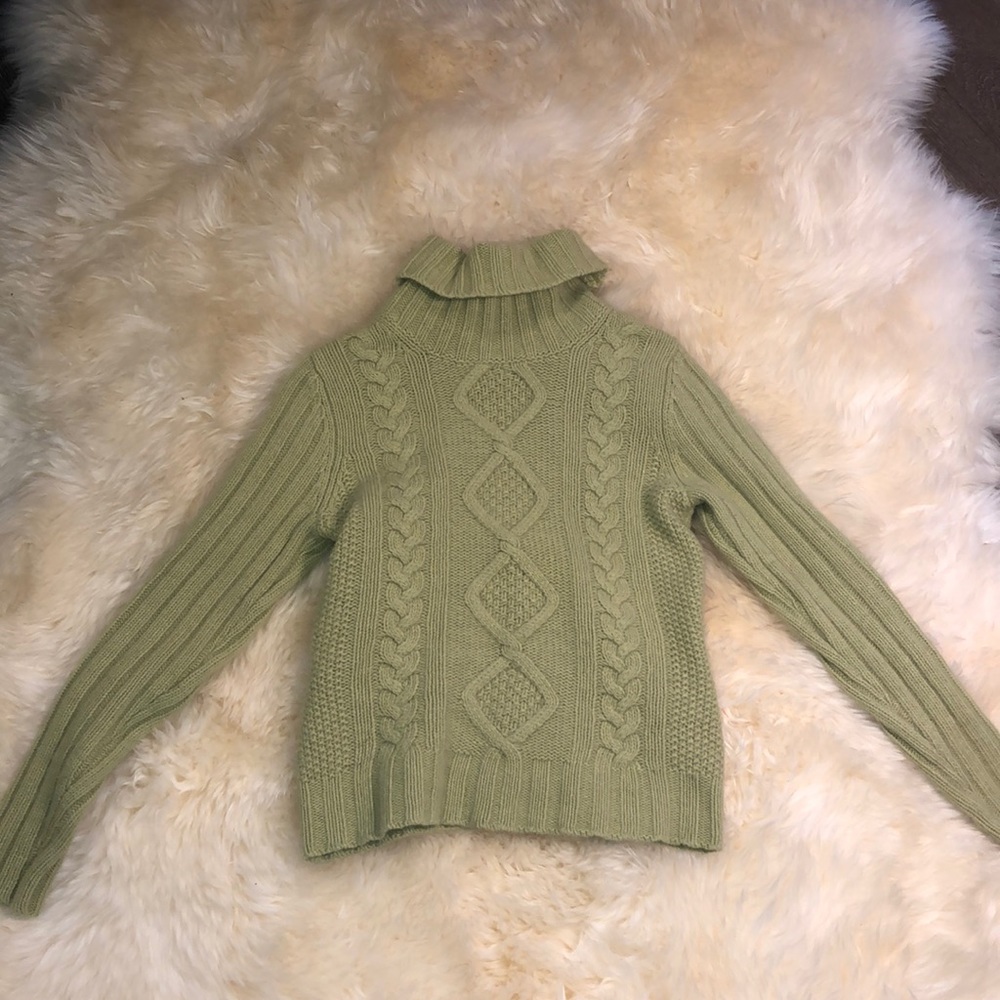 Lime Green Wool Sweater